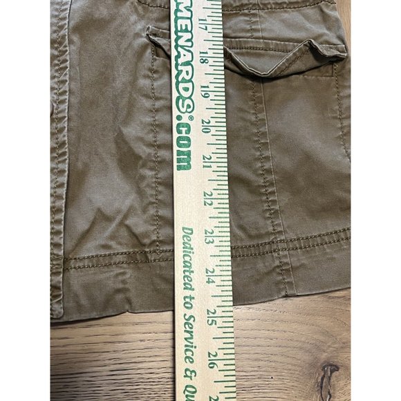 EILEEN FISHER Collared Lightweight Button Up Utility Jacket Small Greenish Brown - Picture 4 of 11